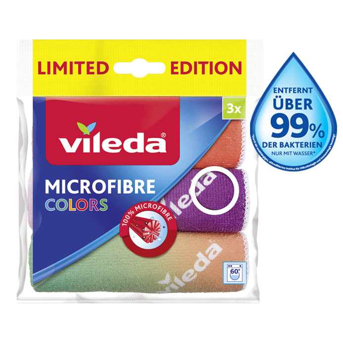 MF Colors Vileda - lavettes multi-usages en microfibre