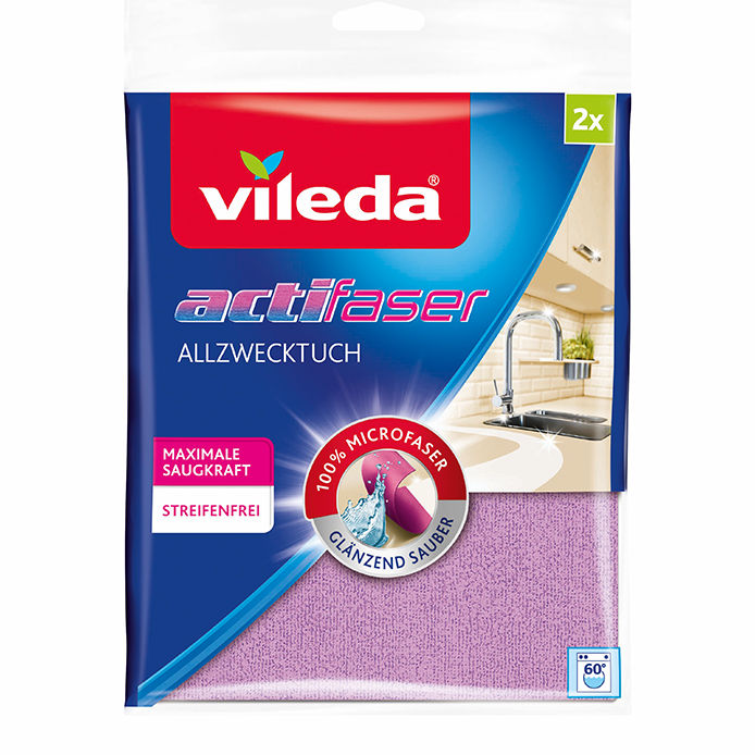 Vileda Actifibre - lavette microfibre  Vileda Suisse - Voici à quoi  ressemble la maison